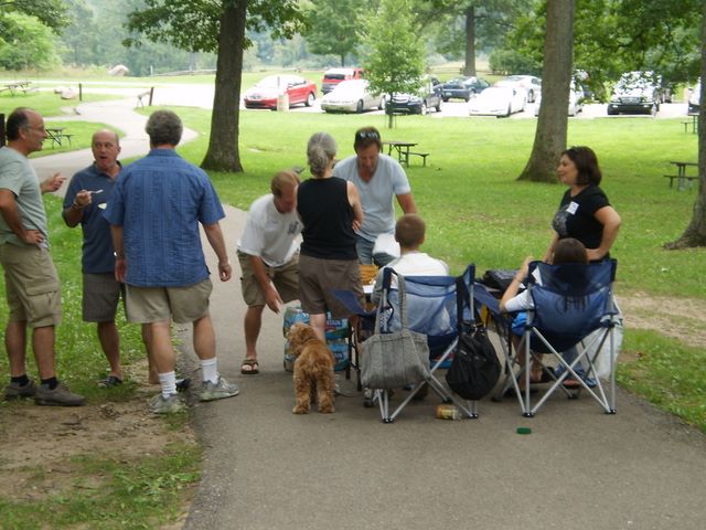 Dave's view of the greeting zone...